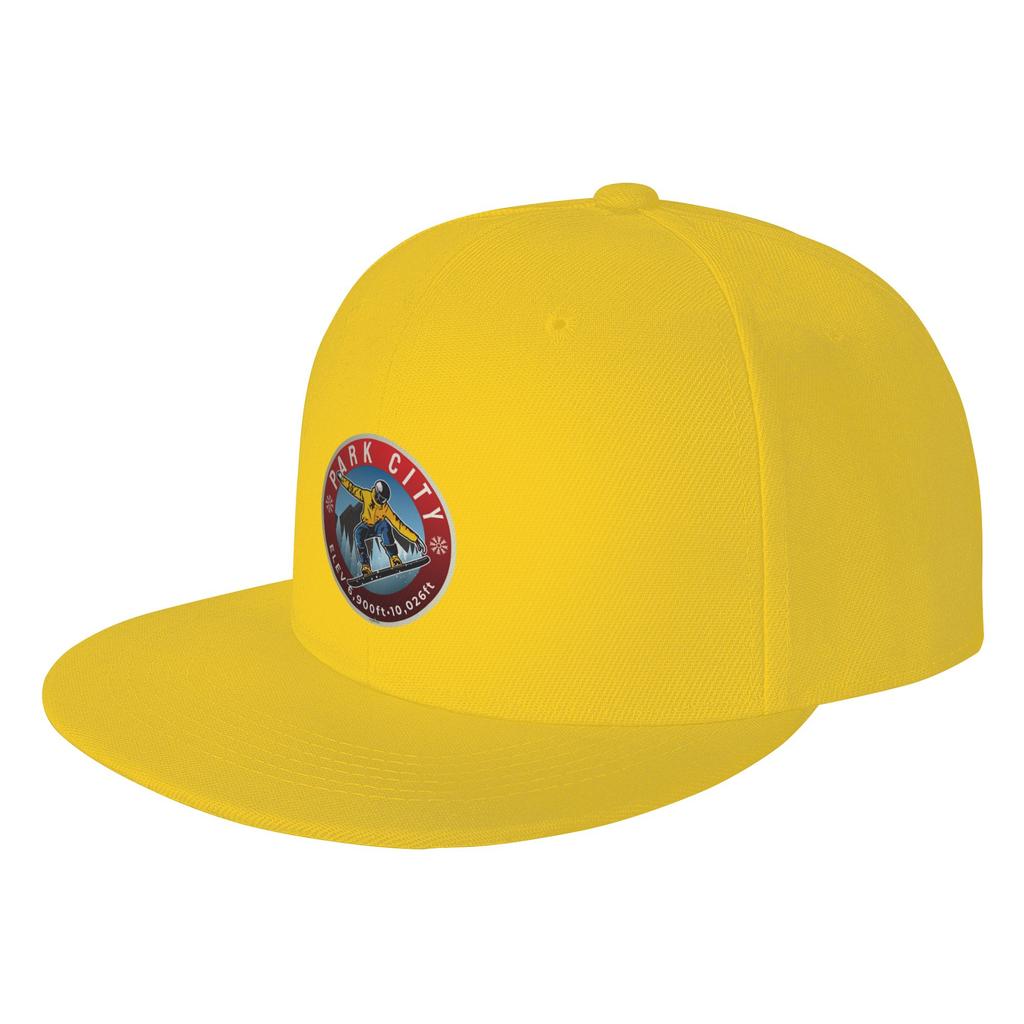 Fashion Park City USA Ski Skiing Utah Sticker TShirt Flat Brim Sun Hat Fits Small Head Circumference Sport Cap