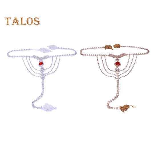 Цепочка для трусиков со стразами, регулируемая длина, короткая цепочка, ремешок со сверкающими стразами, сексуальная женская цепочка для тела, ювелирное украшение в подарок