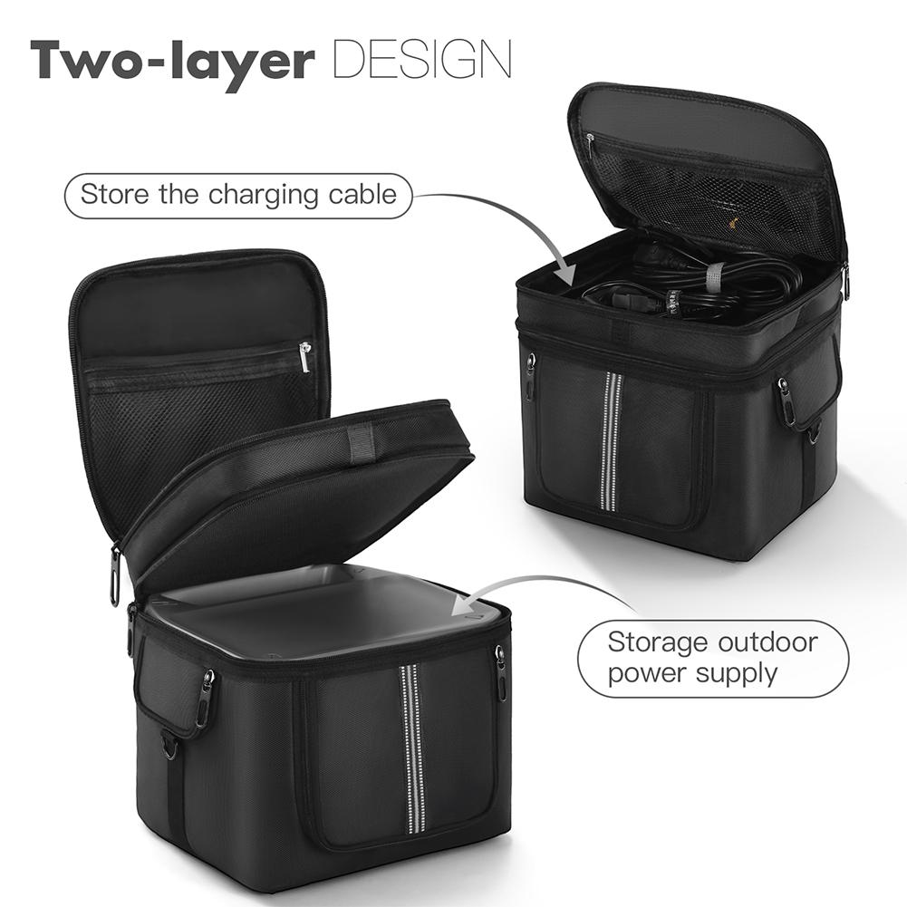 Сумка для портативной электростанции Водонепроницаемый защитный чехол Защита от падения Множество карманов для Ecoflow River 2 Pro для Ecoflow River 2 Max