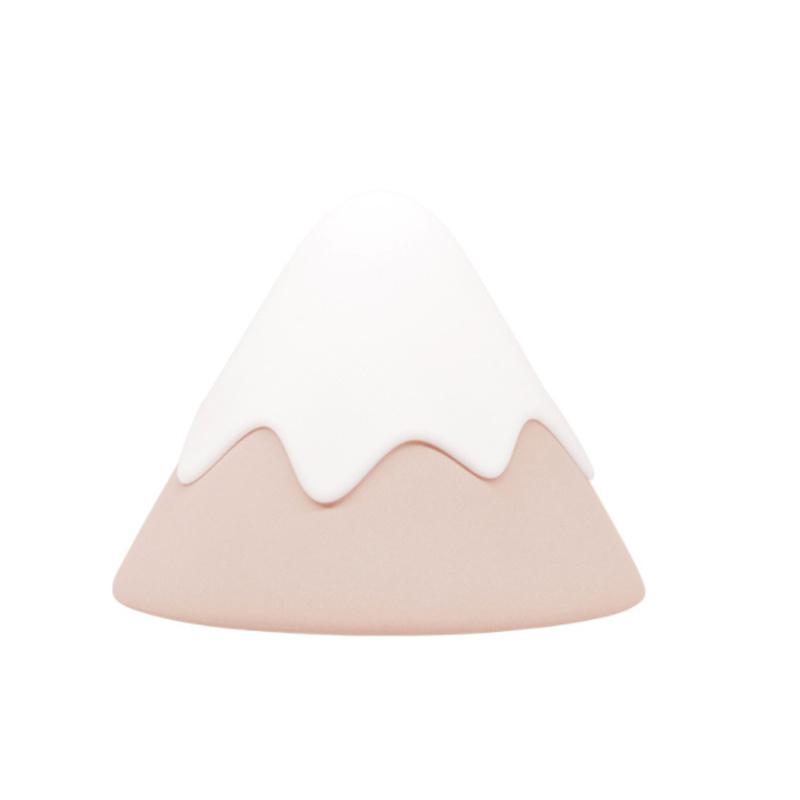 Мини силиконовый сенсорный снежный горный ночник рождественские подарки светодиодный звуковой контроль лампа для защиты глаз