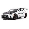1/32 Nissan Skyline GTR R35 Racing Toy Car Model for Children RMZ CiTY Diecast Alloy Miniature Sound Light Collection