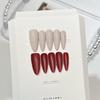 Handmade Press On Nail High-Grade Double-Sided Pure Desire Red Light Luxury Stiletto Fake Nail Patch Artificial Nail Reusable