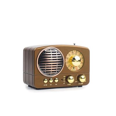 3-диапазонное DSP радио (FM/AM/SW) с Bluetooth 5.3 | Классическая портативная колонка со светодиодным регулятором | Поддержка AUX/USB/TF-карты | Аналоговый гибридный звук