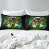 Cute sloth print duvet cover tropical leaf bedding set comfortable duvet cover for bedroom