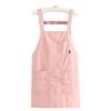 Breathable Sleeveless Apron Oil-Proof with Pocket Dirt-Resistant Workwear Comfortable Soft Catering Apron Baking