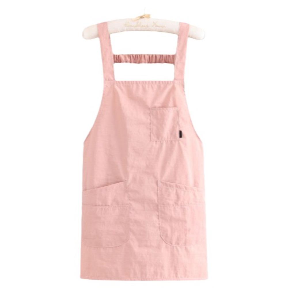 Breathable Sleeveless Apron Oil-Proof with Pocket Dirt-Resistant Workwear Comfortable Soft Catering Apron Baking