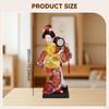 23 см Этническая японская кукла гейша Коллекционная фигурка, Винтажная статуэтка девушки в кимоно для стола