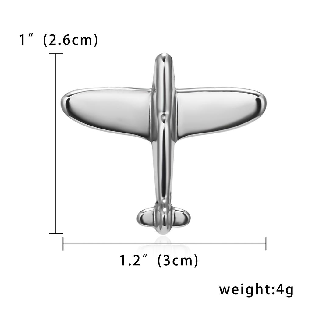 Rinhoo Fashion Plane Shape Brooch Enamel Badge Aircraft Sweater Corsage Women Men Cartoon Metal Airplane Clothes Clip Best Gifts