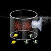 Rectangle/Round Acrylic Aquarium Fish Feeder Transparent Floating Fish Food Tray  Feeding Fishes