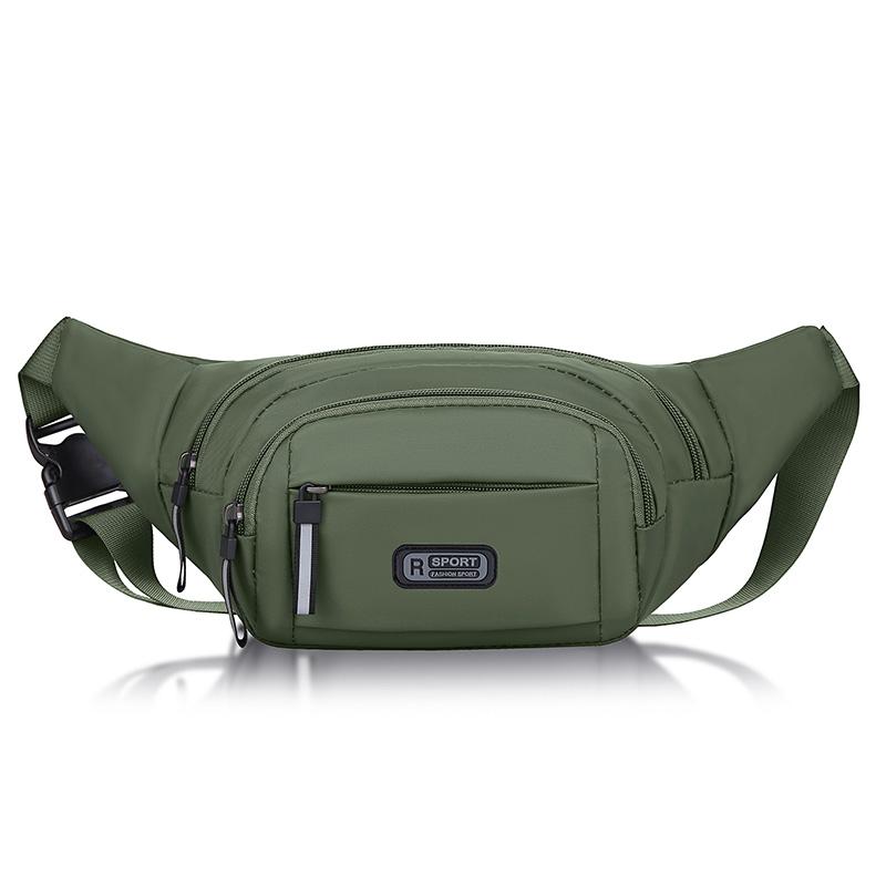 Men Nylon Fanny Waist Packs Unisex Fit Waistpack Mobile Sports Outdoor Running Anti Theft Ultra Thin Invisible Waist Bag
