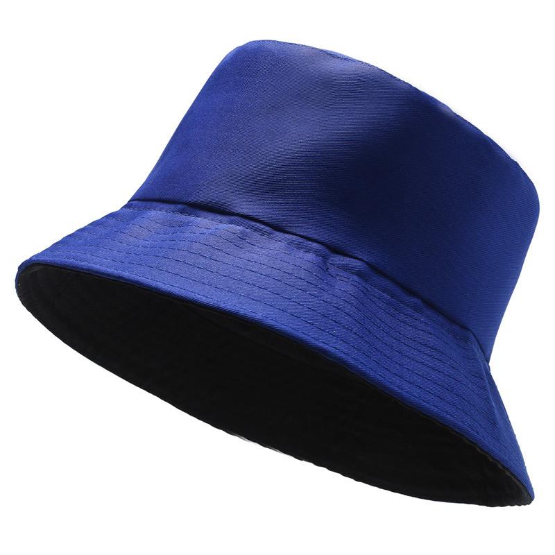 New Spring and Summer Small Fresh Basin Hat Tide Solid Color Bucket Hat Men's and Women's Outdoor Travel Visor Tide Version Hat