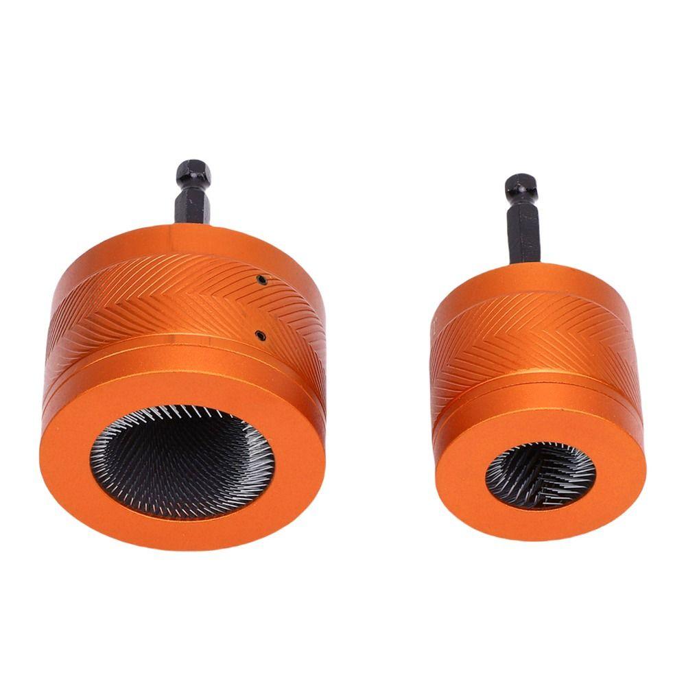 2pcs Aluminum Alloy Metal Pipe Cleaner Orange Copper Pipe Cleaning Tool Plumbing