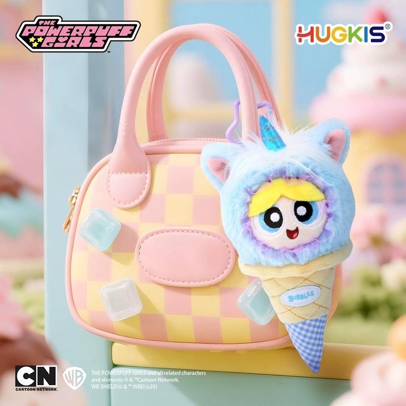16Cm Ice Cream Series Powerpuff Girls Stuffed Pendant Anime Cartoon Cute Dress Up Plush Toys Keychain Bag Ornament Girls Gift