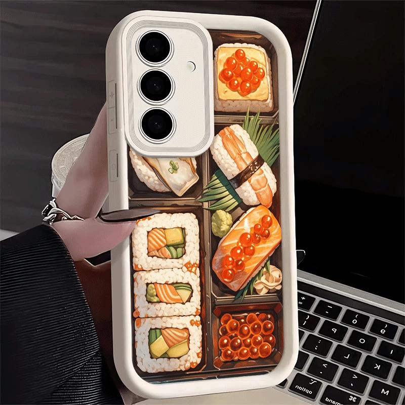 Phone Case for Samsung Galaxy A17 A16 A15 A14 A13 Delicious Sushi Bento A56 A36 A26 A55 A35 A25 A54 A34 A24 A53 A33 A23 A07 A06