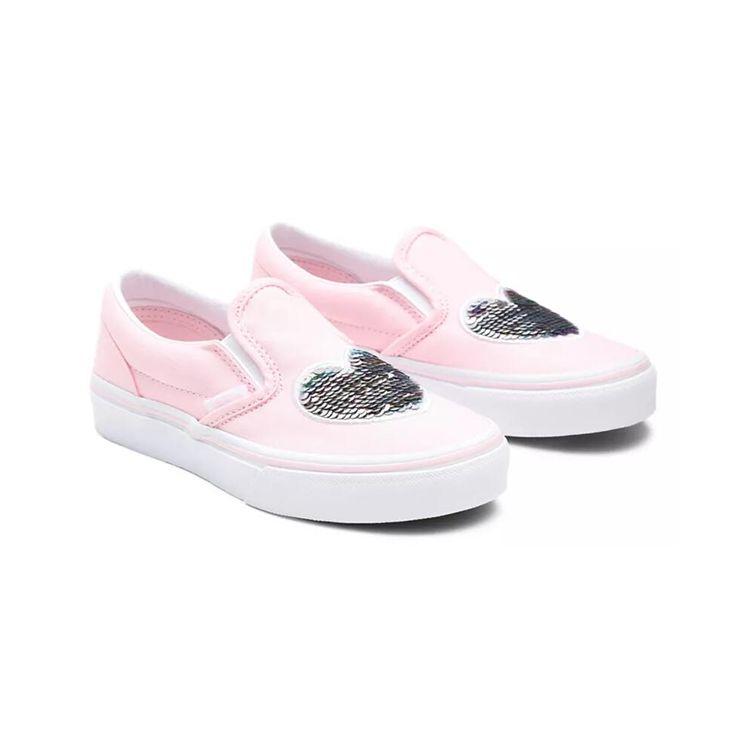 Vans Slip-On Canvas Durable Breathable Low-Top Kids Skate Shoes Pink Kids Sneakers VN0A4BUT31L