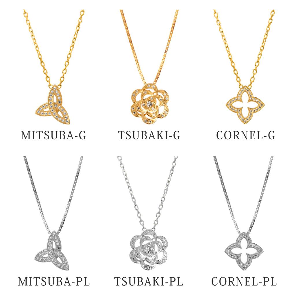 JOHNLUKE Zirconia Popular Gold and Silver Made In Gift Box Perfect for Weddings and Other John Luke Women's Necklace, (18K Gold) (925 Silver), Japan,