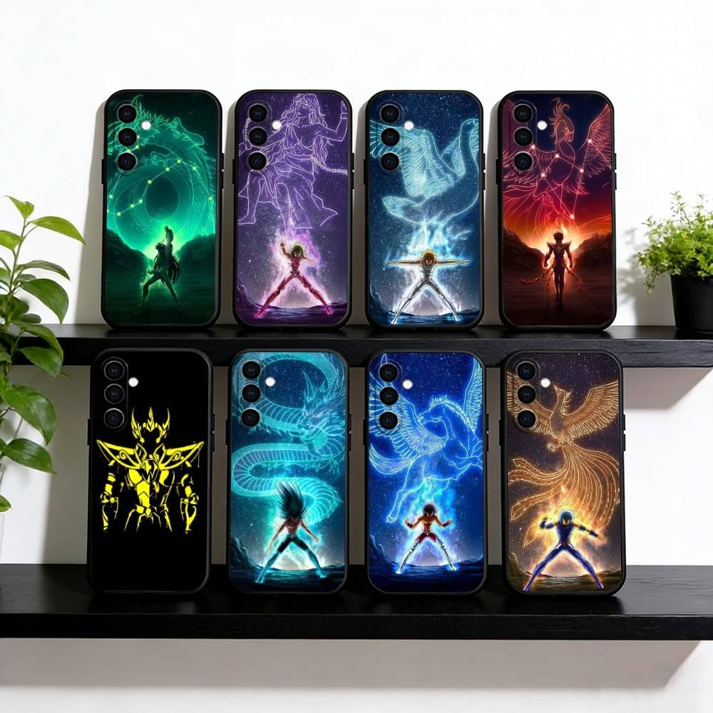 Чехол для телефона Saint Seiya Черный Силиконовый Мягкий Для Samsung Galaxy A73,A72,A71,A70,A53,A52,A51
