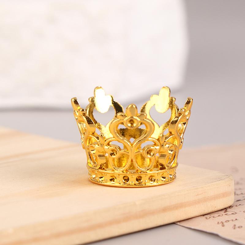 1/12 кукольный домик Мини принцесса Корона кукольный домик Моделирование Стразы Короны Маленькая тиара Кукольный дом Украшения Аксессуары