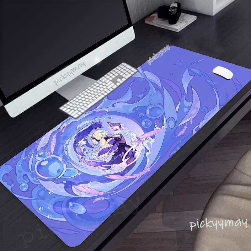 Large Mousepad Gamer Mousepads Keyboard Mat Anime Desk Rug Genshin Impact Pc HD Desk Mats Company Mouse Pad For Gift