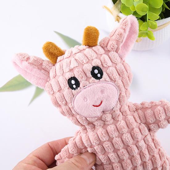 Dog Squeaky Toy Stuffed Animal Plush Dog Toy with Crinkle Paper for Puppy Small Dogs Tough Dog Chew Toy for Aggressive Chewer