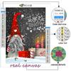 Алмазная картина Рождественская елка Санта-Снеговик Вышивка крестом Стразы Домашний декор