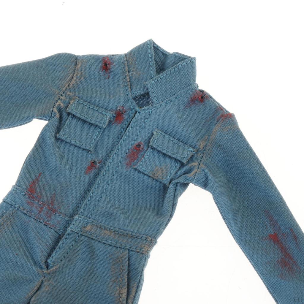 1/12 Scale Male Doll Outfit Jumpsuit for Action Figures and Collectibles