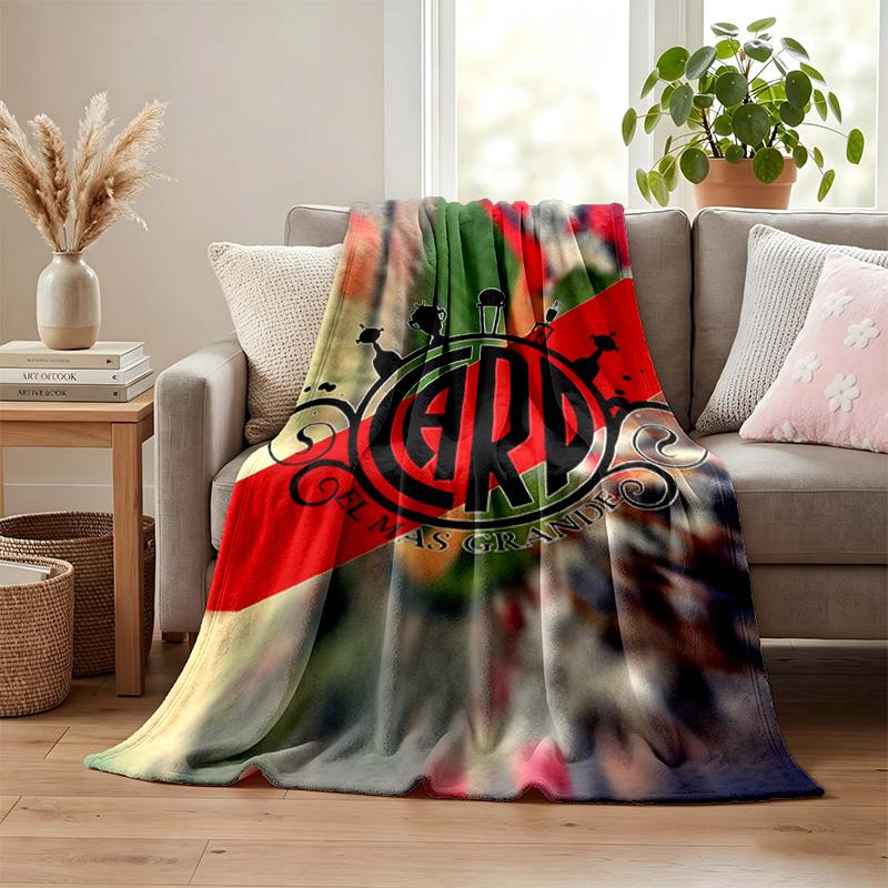 Atletico River Plate blanket Flannel Blanket Soft Cozy Plush Throw for Sofa Bed Lightweight Home Decor