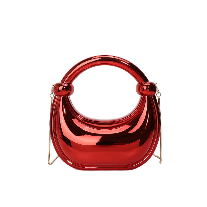 Акриловая сумка-коробка 2025 новая европейская и американская мода конфетный цвет интернет-знаменитость женская цепочка кроссбоди сумка-пельмень тренд