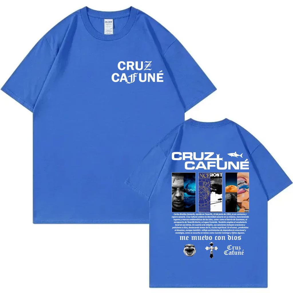 Rapper Cruz Cafune Album Merch Tshirt Harajuku Hip Hop Clothing Short Sleeve T Shirts Unisex Women Casual Fashion Cotton Tshirts