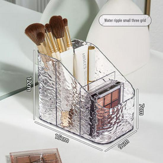 Коробка для хранения кистей для макияжа и средств по уходу за кожей Ripple – Роскошный органайзер большой вместимости для косметики и прочих предметов
