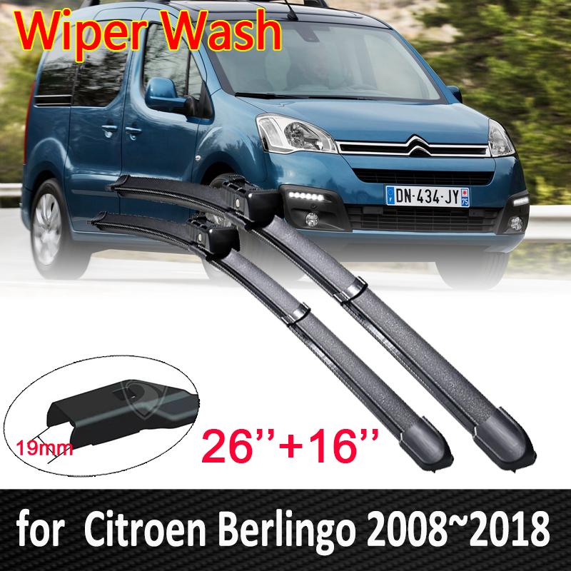 Автомобильные щетки стеклоочистителя для Citroen Berlingo 2008 ~ 2018 B9 щетки переднего ветрового стекла автомобильные аксессуары 2011 2012 2013 2014 2015 2016