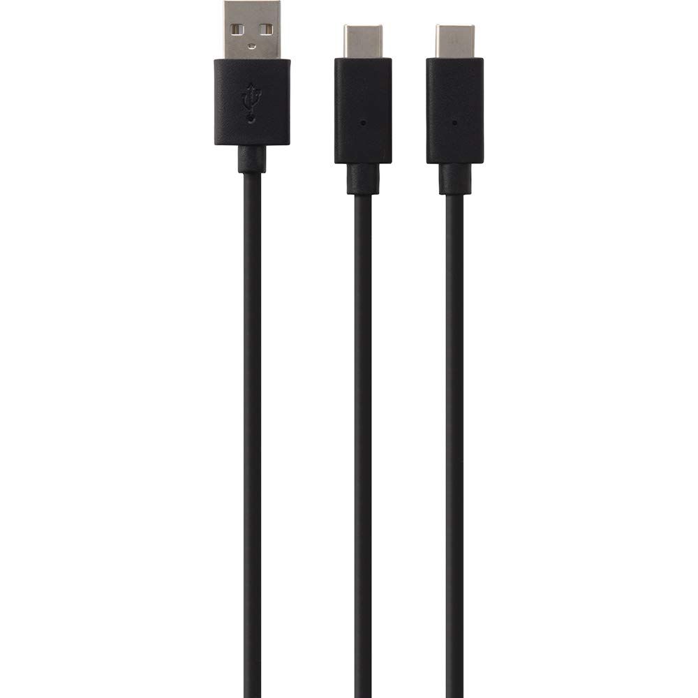 CYBER Double USB Charging Cable Black PS5 (for PS5) (Approx. 3m) -
