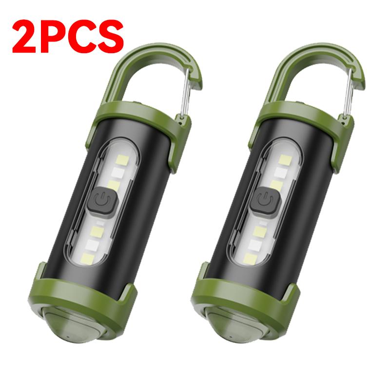 Мини Портативный Светодиодный COB Фонарик USB Перезаряжаемый Фонарь Встроенный Аккумулятор 6 Режимов Фонарик Открытый Кемпинг Аварийный Фонарь