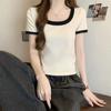 Женский топ-топ Slim Fit Square Neck Short Sleeves, лето 2025