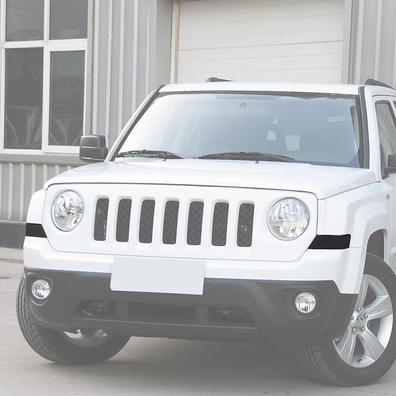 Передний указатель поворота автомобиля, декоративная лампа, наклейки, подходят для Jeep Patriot 2011-2016, внешние аксессуары из ПВХ