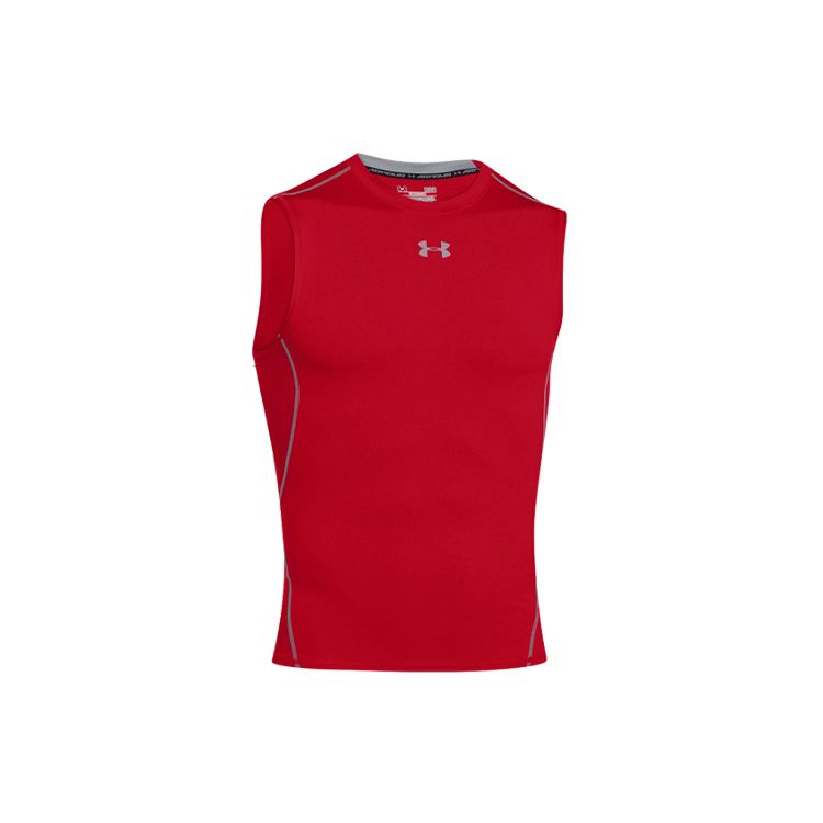 Under Armour Повседневный спортивный компрессионный топ без рукавов для тренировок для мужчин, красный 1257469-600