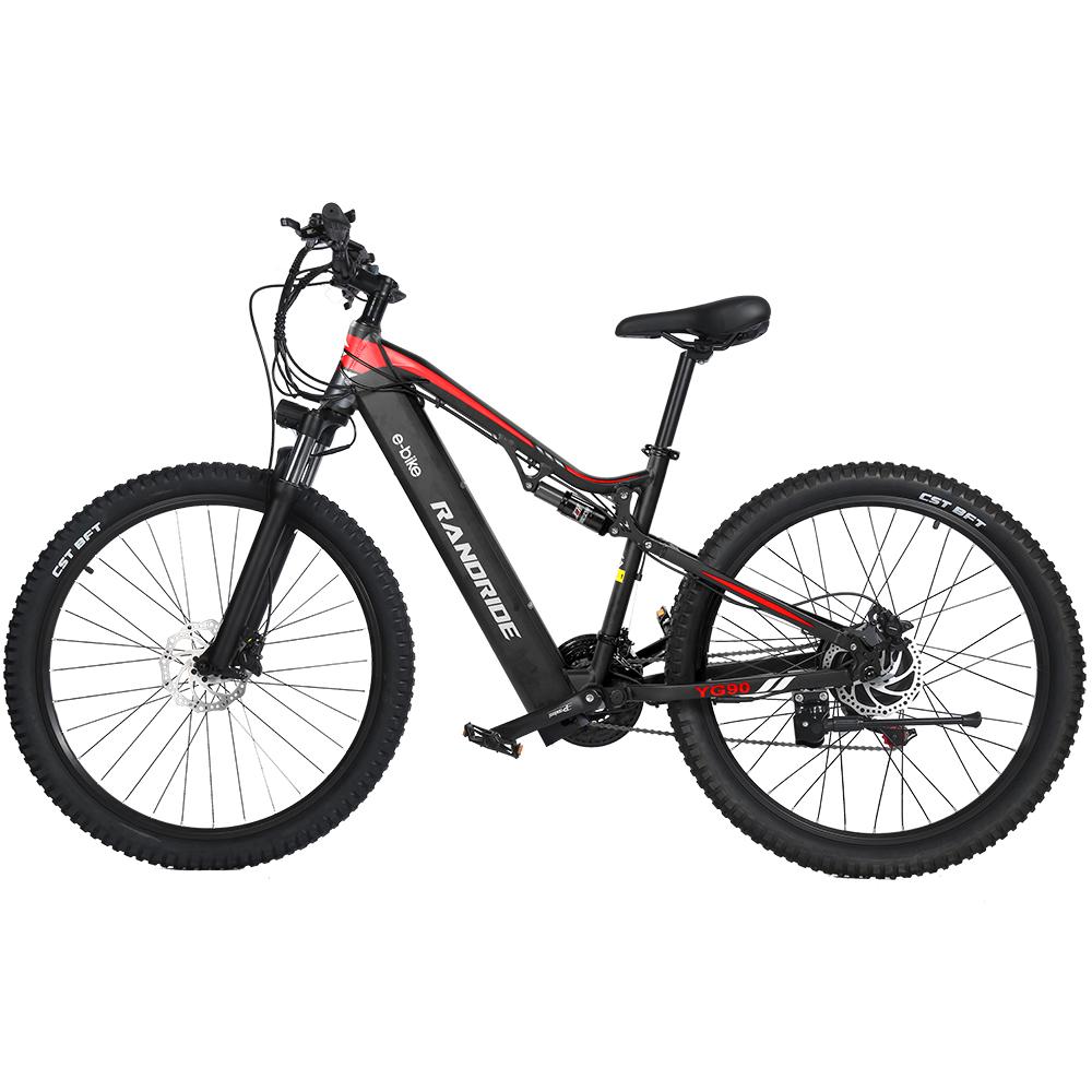 Randride YG90B-29 500W Electric Bike: 29 Inch MTB, 48V17A Battery, 80KM Range, Shimano 21-Speed Gears for Commuting & Trail Riding