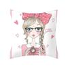 Мультяшная наволочка на подушку Милая девушка Полиэстеровая наволочка для подушки Украшение детской спальни Домашняя спальня Отель Украшение для автомобиля x.