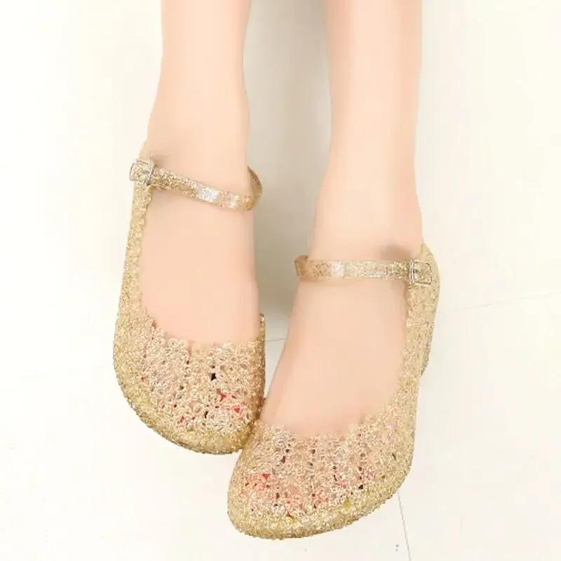 Босоножки на танкетке женские резиновые туфли модные классические прозрачные босоножки женские летние туфли женские босоножки