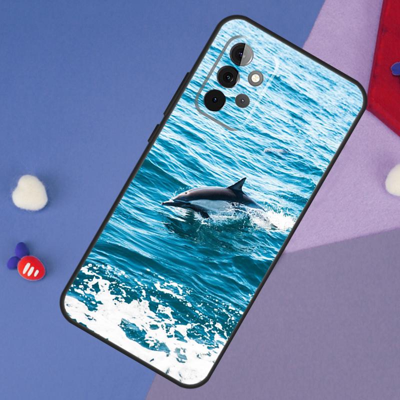 Dolphin Case For Samsung Galaxy A15 A54 A34 A14 A13 A53 A16 A26 A36 A56 A12 A22 A32 A52 A06 A35 A55