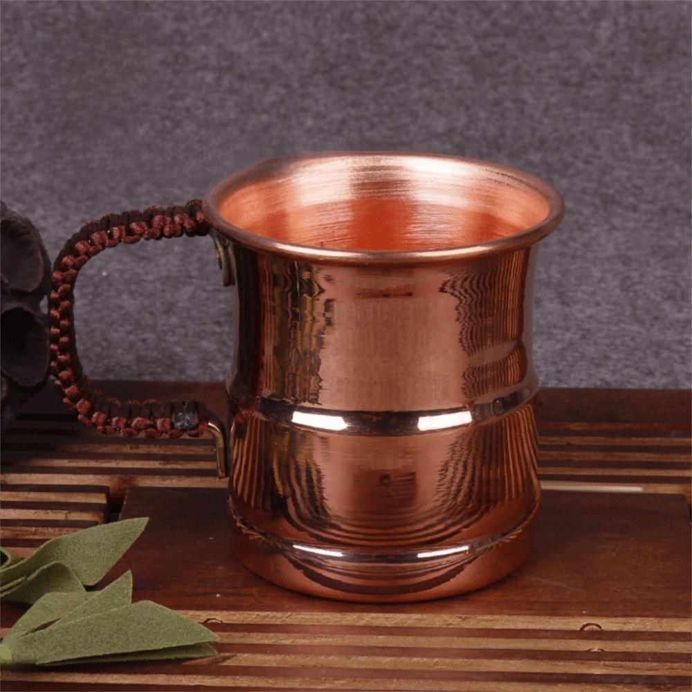 Weave Handle Moscow Water Mule Thickened Design Copper Beer Mug Copper Milk Mug Breakfast Drink