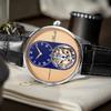 Механические часы HAOFA Tourbillon Watch 8 Dial Vintage Wood Grain Ультратонкое сапфировое стекло Ремешок из натуральной кожи Роскошный стильный сапфировое стекло