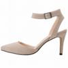 Newest 2024 Women Sandals Summer Ladies Suede 8cm Thin Heel Pumps Wedding Party Shoes Women Open Toe Sexy Ankle Straps Sandals Shoe