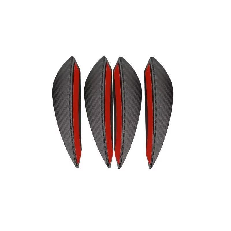 Car Front Bumper Lip Decoration Diffuser Shunt Fin Body Spoiler Canard Valence Car Modified Canard Decor Auto Accessories