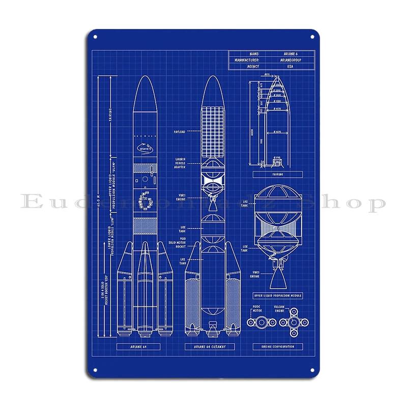 SPACEX Super Heavy Starship SpaceX Blueprint Metal Club Customize Wall Decor Decoration Bar Cave Tin Sign Poster