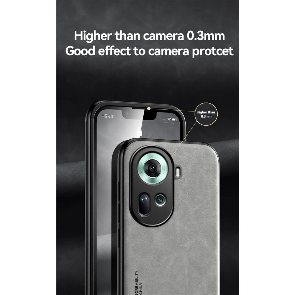Противоударный чехол для OPPO Reno 11 Pro 5G Reno 10 Pro Plus 8 8T Plus Защитная крышка Магнитный автомобильный держатель для телефона Текстурированный бизнес Чехол с полной защитой