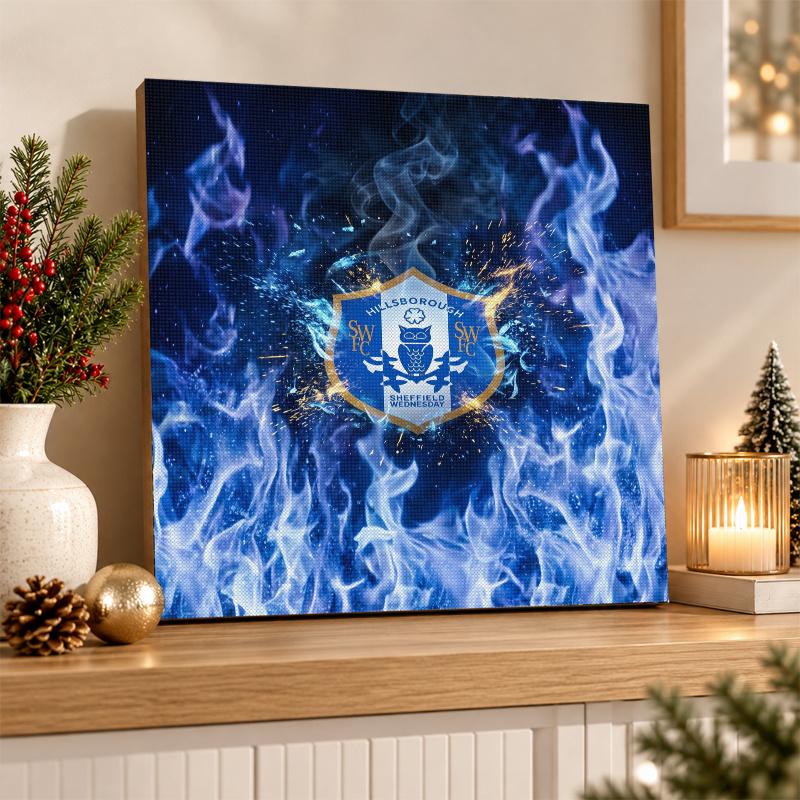 Sheffield Wednesday Football Diamond Painting Kit 5D Full Drill DIY Diamond Mosaic Wall Art Home Decor