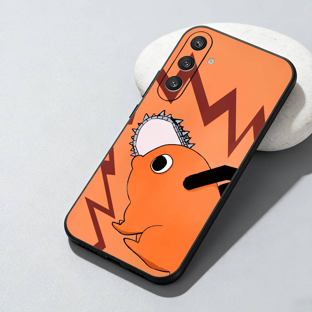 Anime P-Pochita Phone Case For Samsung Galaxy A73,A72,A71,A70,A52,A51 Others Soft Black Cover