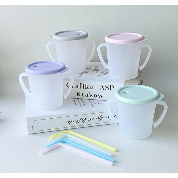 Agaphra New Magic Straw Cup 300ml, 2 Packs, NEW Pink