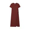 New ORIGINALE Short Sleeved Dress Women's Terracotta Red Brown BN F51W529314F-BN